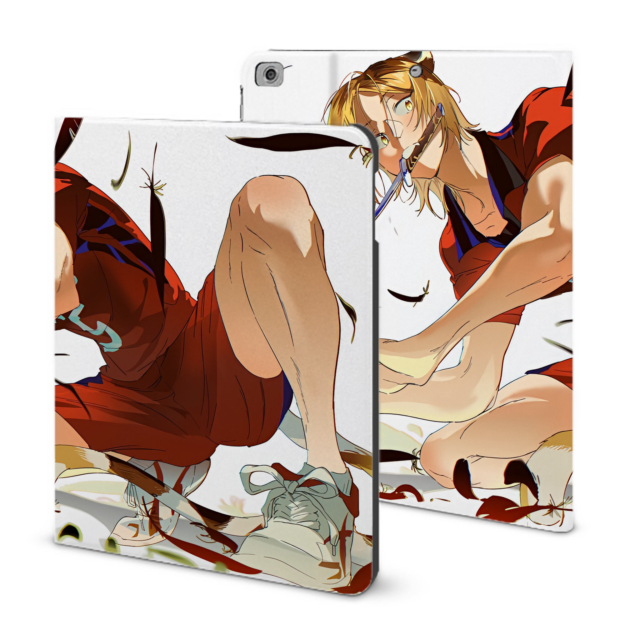 （画像用） ハイキュー!! Haikyu!! IPad ケース ブック型 PUレザー TPU 耐衝撃 軽量 薄型 ペン収納なし 全面保護 IPad 各モデル対応